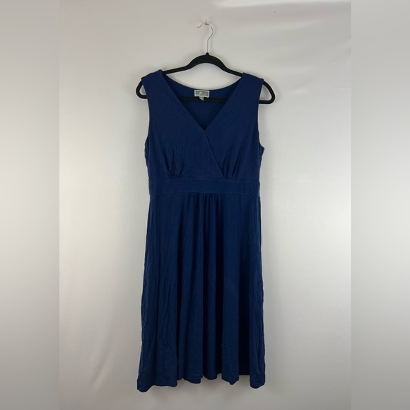 JM Collection Navy Sleeveless Dress - Picture 1 of 3